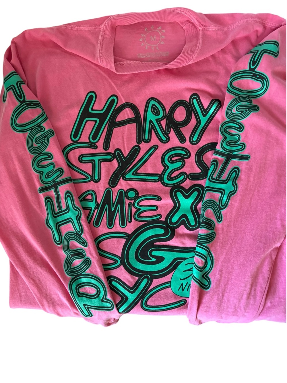 Harry Styles Jamie XX MSG NYC 30 Nights Official Together Concert Pink L/S Sz M - Picture 8 of 8